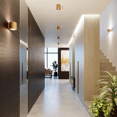 Lampă de perete ORBIS 1 auriu