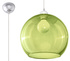 Lampă suspendată BALL verde + 1x bec LED E27 3000K Warm 7.5W 620lm