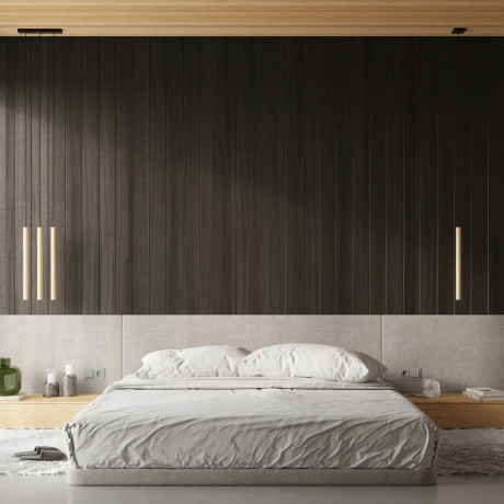 Lampă suspendată PASTELO 5L lemn