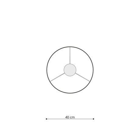 Lampă suspendată CAT 40 + 1x bec LED E27 4000K rece 7.5W 650lm