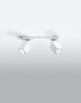 Plafonieră MERIDA 2 alb + 2x bec LED GU-10 4000K rece 7W 630lm