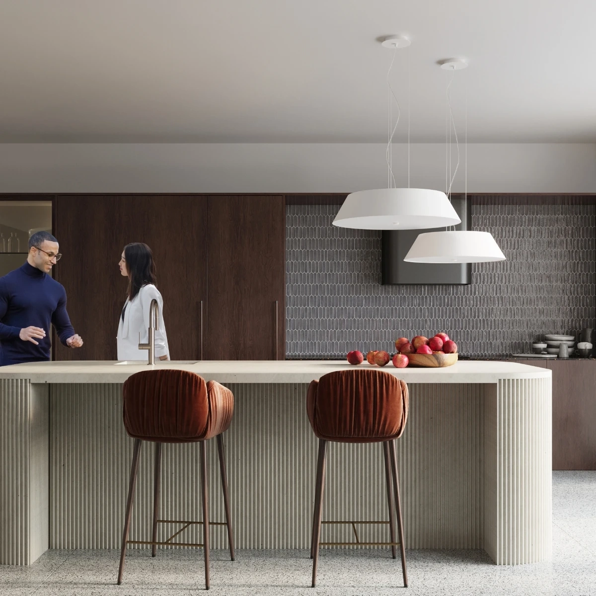 Candelabru VEGA 60 alb