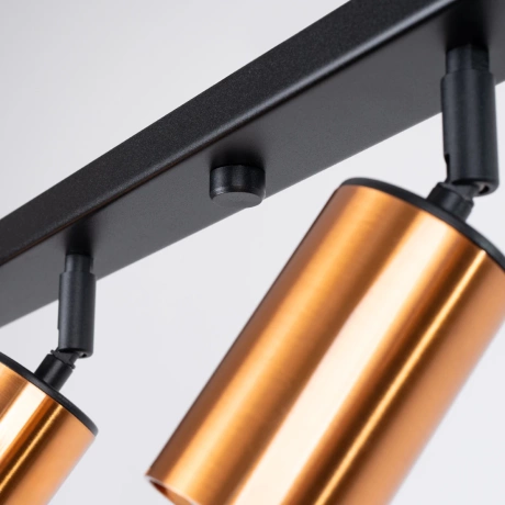 Plafonieră WINX 6L negru/cooper