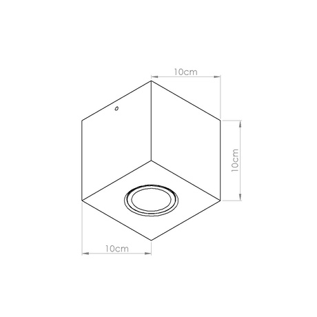 Plafonieră QUAD beton bej