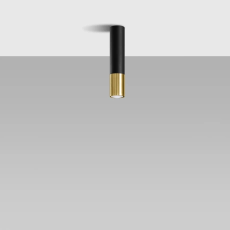 Plafonieră LOOPEZ negru/golden