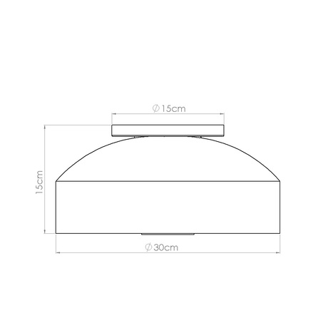 Plafonieră OMIQ roșu ocru