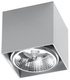 Plafonieră BLAKE gri + 1x bec LED GU10 AR111 4000K COLD 10W 850lm