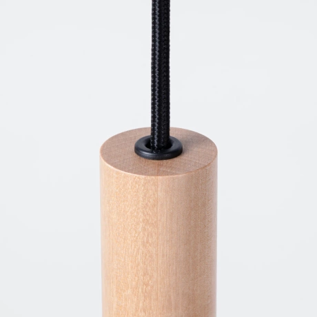 Lampă suspendată PASTELO 3L lemn