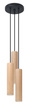 LINO 3P lampă suspendată lemn natural + 3x LED GU-10 4000K rece 7W 630lm bec