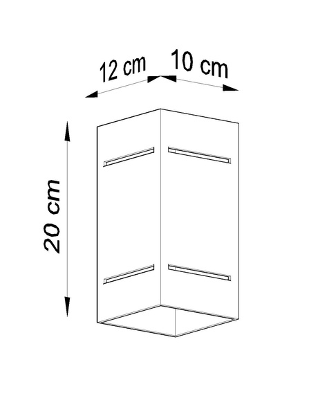 BLOCCO lampă de perete negru + 1x bec LED G9 4000K rece 4,5W 530lm