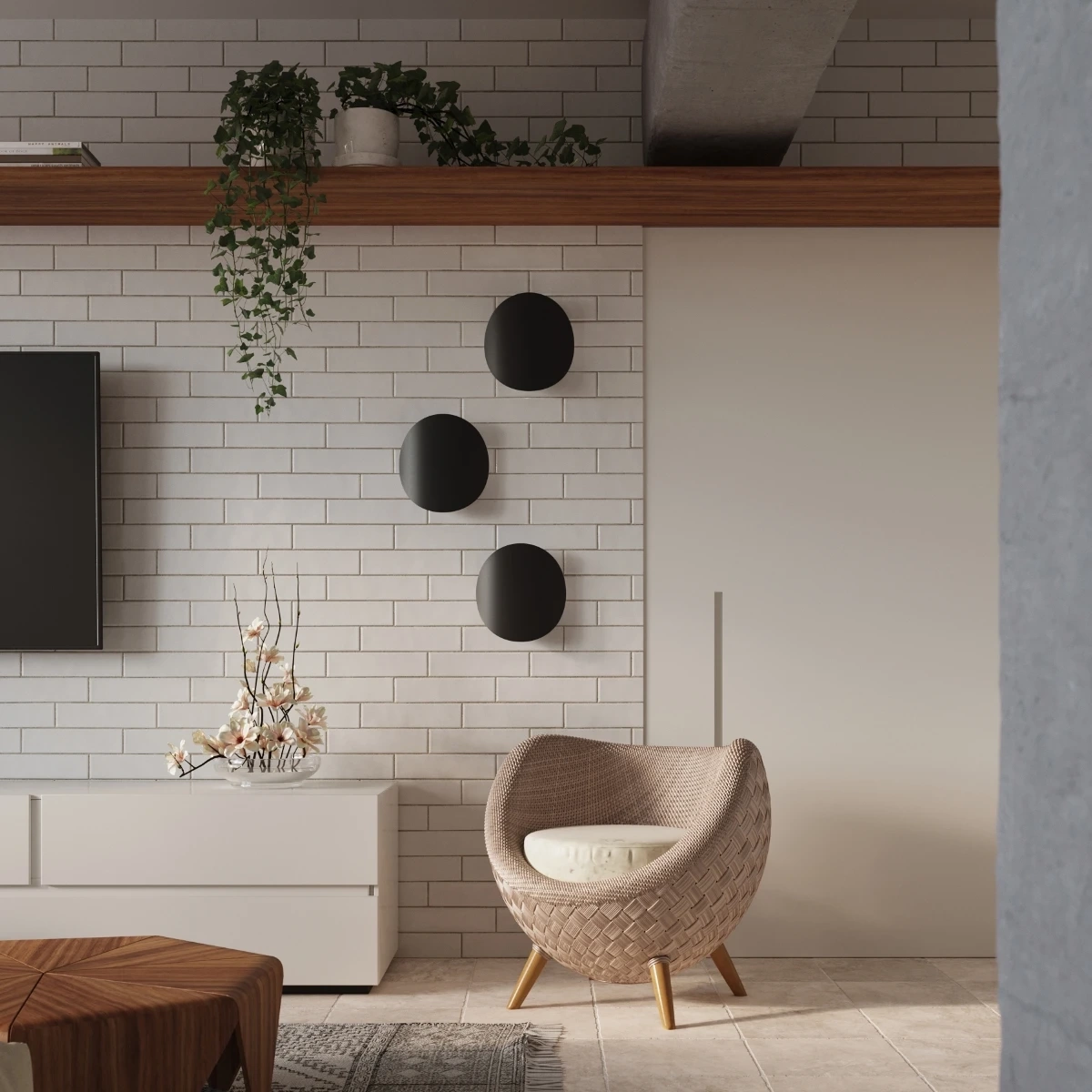 Lampă de perete SENSES negru