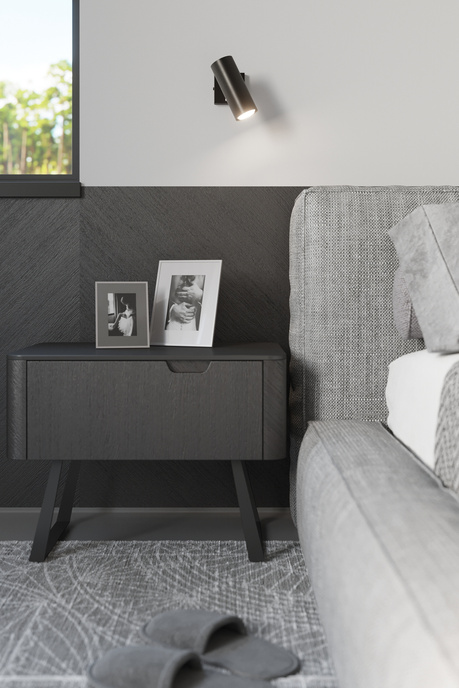 Plafonieră DIREZIONE 2 negru + 2x bec LED GU-10 3000K cald 7W 620lm