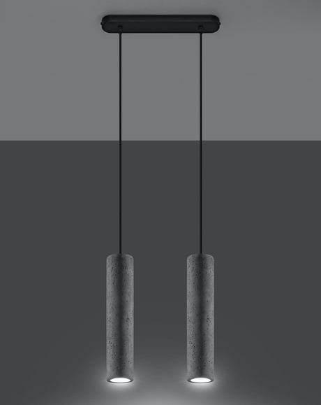 Lampă suspendată LUVO 2 + 2x bec LED GU-10 4000K rece 7W 630lm