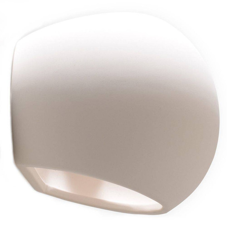 Aplică ceramică GLOBE alb + 1x bec LED E27 4000K rece 7.5W 650lm