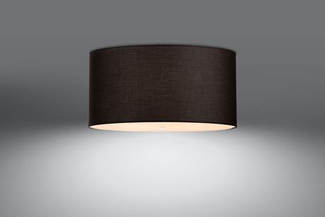 Plafonieră OTTO 50 negru + 5x bec LED E27 3000K Warm 7.5W 620lm