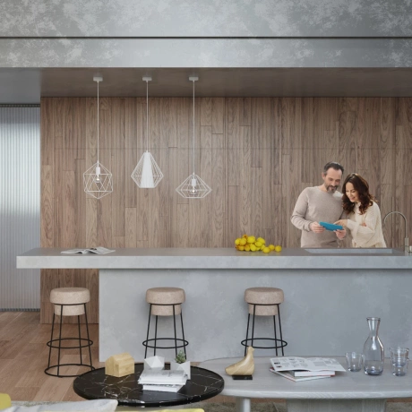 Lampă suspendată DEMI alb