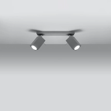 Plafonieră MERIDA 2 gri