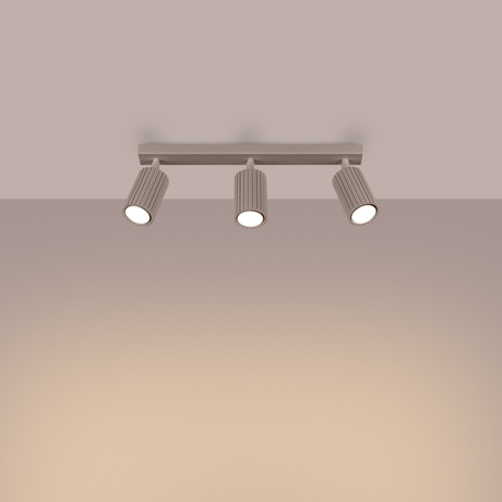 Plafonieră KARBON 3L taupe