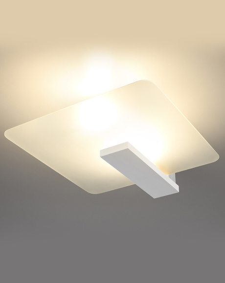 Plafonieră LAPPO alb + 2x bec LED E27 3000K cald 7.5W 620lm