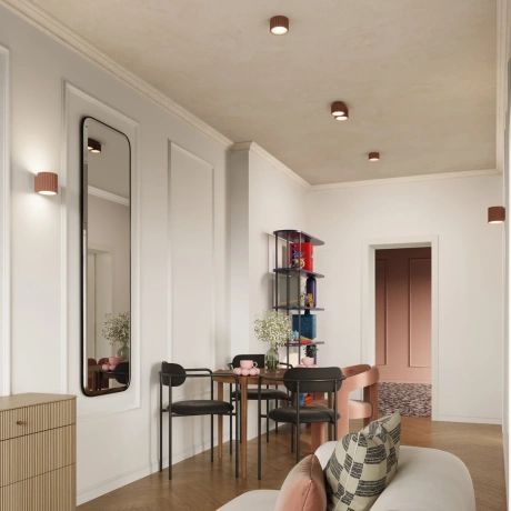 Plafonieră AURA 1 mocha Gx53