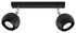 Plafonieră OCULARE 2 negru + 2x bec LED GU-10 3000K Warm 7W 620lm