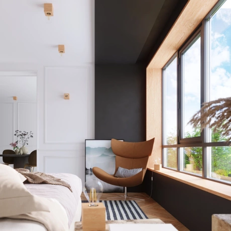 Plafonieră ARIZ lemn natural