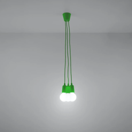 Lampă suspendată DIEGO 3 verde