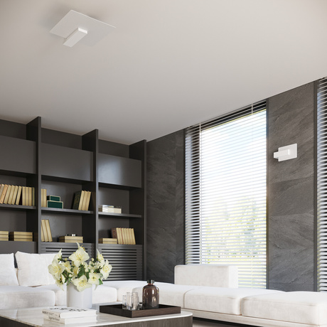 LAPPO lampă de perete alb + zx bec LED E14 4000K rece 7.5W 650lm