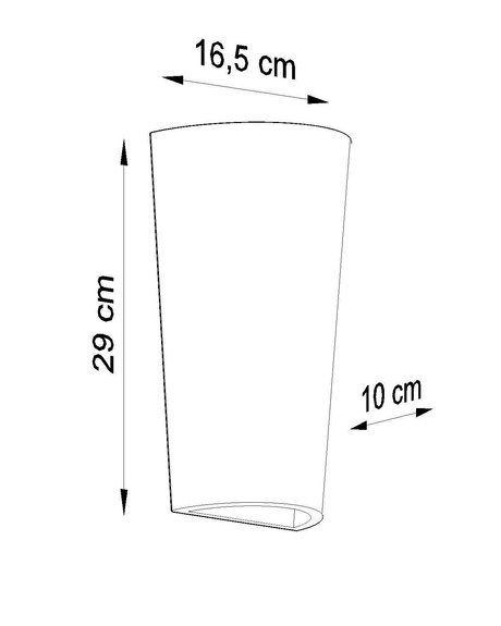 Aplică ceramică LANA alb + 1x bec LED E27 3000K cald 7,5W 620lm