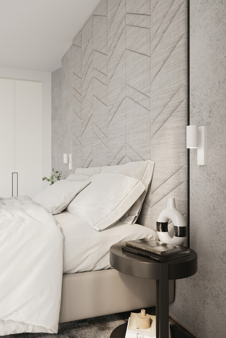 Lampă de perete UTTI alb + 1x bec LED GU-10 3000K cald 7W 620lm