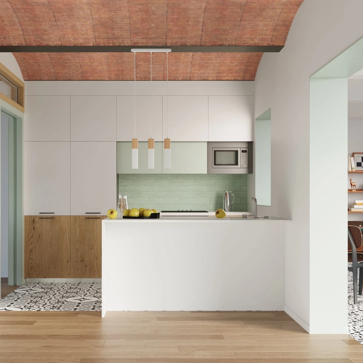 Lampă suspendată PABLO 3 alb