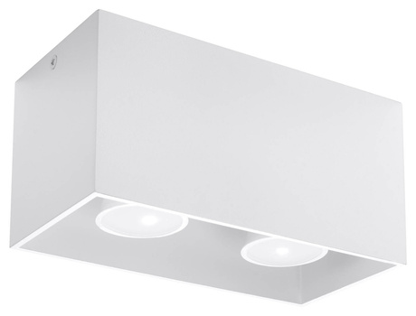 Plafonieră QUAD MAXI alb + 2x bec LED GU-10 4000K rece 7W 630lm