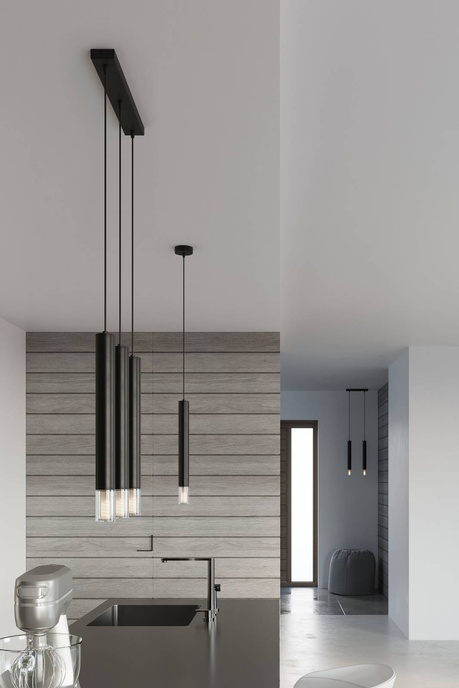 WEZYR 1 lampă suspendată neagră + 1x bec LED G9 3000K Warm 4,5W 510lm