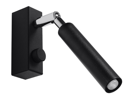 EYETECH 1 lampă de perete neagră + 1x bec LED G9 3000K cald 4.5W 510lm