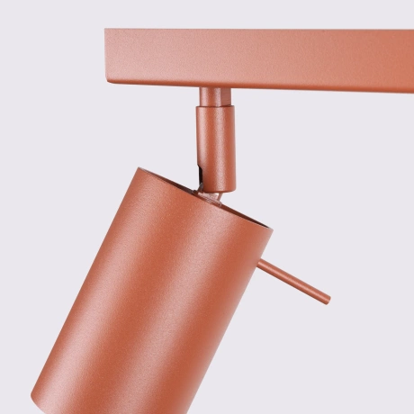 Plafonieră RING 2 roșu ochra