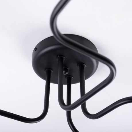 Candelabru VECTOR 4 negru + 4X bec LED E27 3000K 7W 760lm