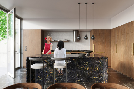 Lampă suspendată ALINO 1 negru + 1x bec LED E27 4000K rece 7,5W 690lm