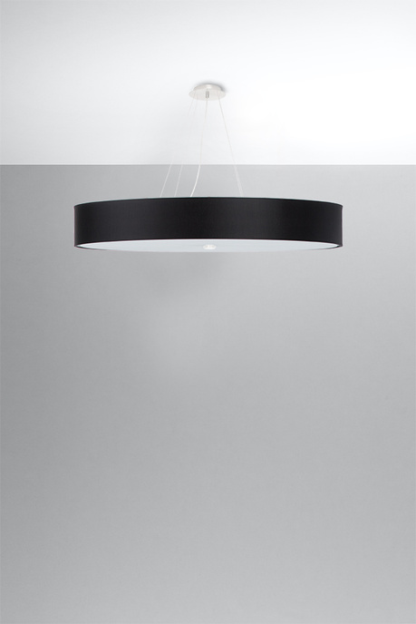 Candelabru SKALA 100 negru + 6x bec LED E27 4000K rece 7.5W 650lm