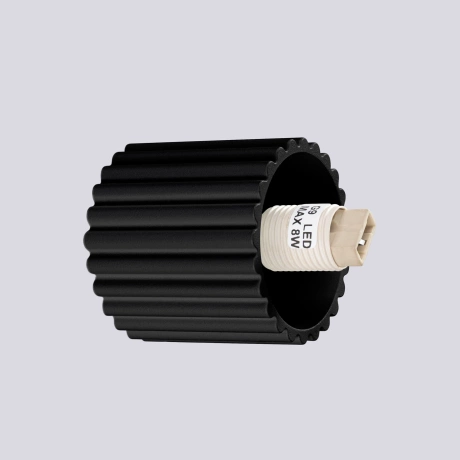 Aplica de perete HALO neagra IP44