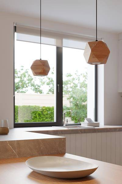 Plafonieră WOODY 3 lemn natural + 3x bec LED GU-10 4000K rece 7W 630lm