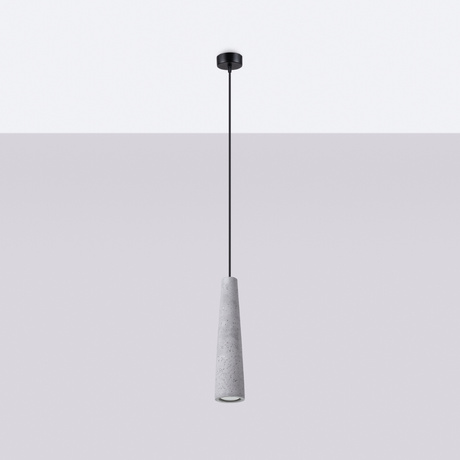 ELECTRA lampă suspendată din beton + 1x bec LED GU-10 3000K Warm 7W 510lm