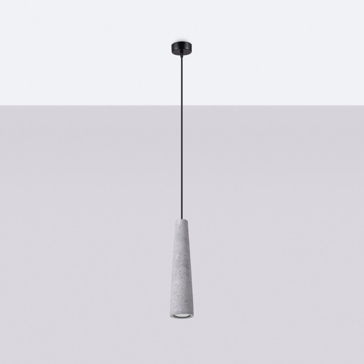 ELECTRA lampă suspendată din beton + 1x bec LED GU-10 3000K Warm 7W 510lm