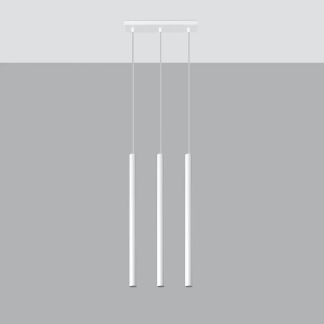 Lampă suspendată PASTELO 3 alb