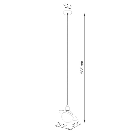 Lampă suspendată HYPERION 1 negru + 1x bec LED G9 4000K rece 4,5W 460lm