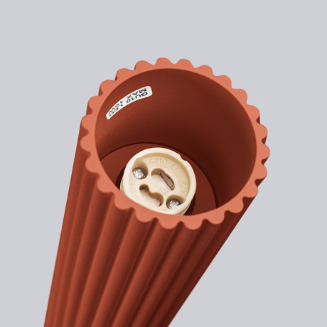 Plafonieră KARBON 10 roșu ocru