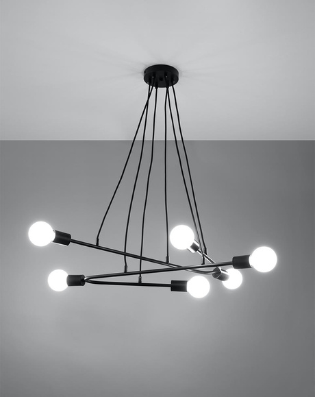 Lampa wisząca ASTRAL 6 czarna