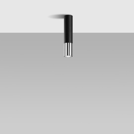 Plafonieră LOOPEZ negru/cromo