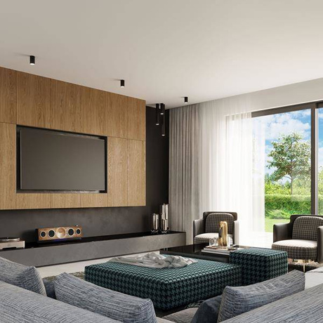 Plafonieră LAGOS 60 negru + 1x bec LED GU-10 3000K Warm 7W 620lm