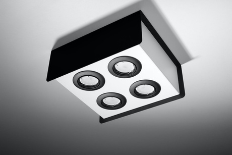 Plafond STEREO 4 alb/negru
