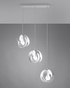 TULOS 3L lampă suspendată albă + 3x bec LED E27 3000K Warm 7.5W 620lm